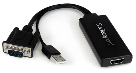 StarTech adaptér VGA na HDMI černá / 1080p / audio