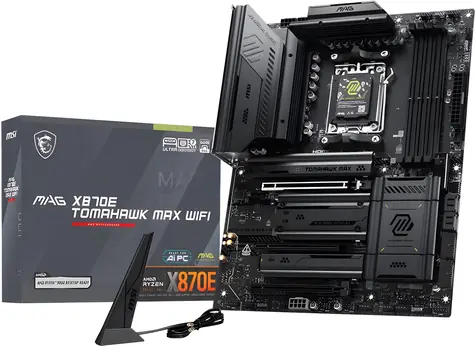 MSI MAG X870E TOMAHAWK MAX WIFI / Základní deska / AMD X870E / DDR5 / 5GLAN / Wi-Fi 7 / sc.AM5 / ATX