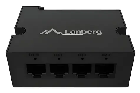 Lanberg DIN-GE4-BT-90W / PoE extender / DIN Rail / 4× 1Gbps / IEEE 802.3bt / 90W