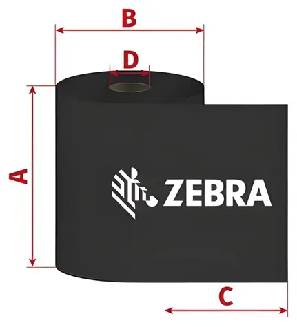 ZEBRA ZipShip 3400 TTR páska / Wax-Resin / 40mm / 450m / 1