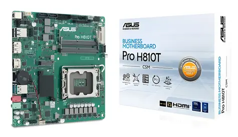 ASUS PRO H810T-CSM / Základní deska / H810 / LGA 1851 / 2x SO-DIMM DDR5 / GLAN / mini-ITX