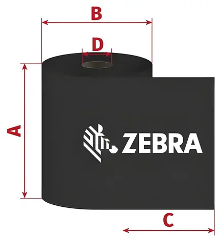 Zebra ZipShip 3200 TTR páska / Wax-Resin / 174mm / 450m / 1
