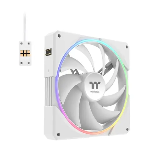 Thermaltake TS 140 EX RGB 3ks bílá / Ventilátor / 140 x 140 x 25 mm / 2000 RPM / 32.1 dB / ARGB