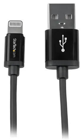 StarTech černá / Datový kabel / USB-A na Lightning / 1 m