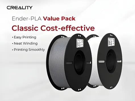 Creality Filament Ender-PLA bílá + šedá / struna pro 3D tiskárnu / PLA / 1.75mm / 2x1kg