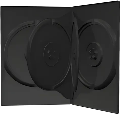 MediaRange BOX17 černá / Obal na CD/DVD / pro 4 disky / 50 ks