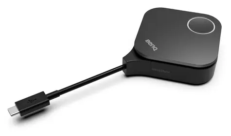 BenQ WDC15 černá / Bezdrátový prezentační adaptér / 4K UHD / Wi-Fi 5 / HDMI / LAN / USB-C