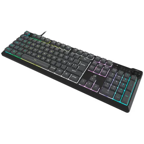 Corsair K55 CORE RGB černá / Herní klávesnice / membránová / DE layout / 10zón. RGB / USB