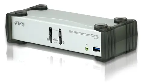 Aten / 2-Port USB KVMP Switch / 3x DisplayPort / 4K UHD / Audio