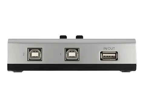 DeLock Přepínač USB 2.0 / 2x USB-B na 1x USB-A / manuální / obousměrný