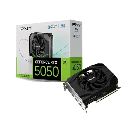 PNY GeForce RTX 5050 Single Fan 8GB / Grafická karta / 8GB GDDR6 / 128-bit / 1x HDMI + 3x DP / 130W