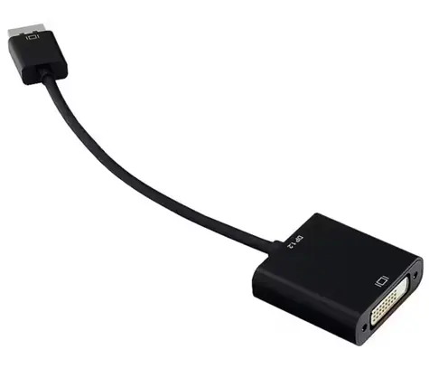 Sharkoon DisplayPort 1.2 - DVI-D 24+1 černá / Redukce / 0,15 m / max. 3840 x 2160 px, 30 Hz