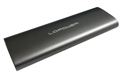 LC-Power M.2 SSD Box antracitová / Ext. box pro M.2 NVMe a SATA SSD / USB-C 3.2 Gen 2 / 10 Gbps