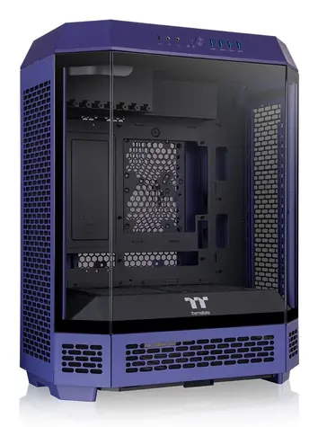 Thermaltake The Tower 600 fialová / ATX / 4x USB-A 3.2 / 1x USB-C 3.2 / 2x140mm / bez zdroje / průhledná bočnice