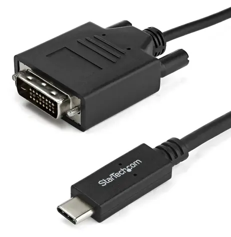 StarTech kabel USB-C na DVI černá / 1920 x 1200 / 2 m