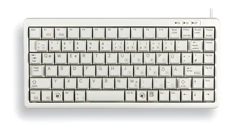 CHERRY G84-4100 šedá / kompaktní klávesnice / drátová / USB / UK layout