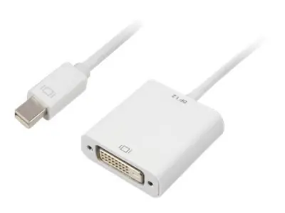 Sharkoon bílá / Adaptér / mini DisplayPort 1.2 na DVI-D / pozlacené konektory / 15 cm