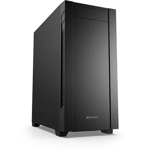 Sharkoon S25 Silent černá / Skříň / E-ATX / USB-C 3.2 Gen2 / 2× 120mm PWM / Bez zdroje