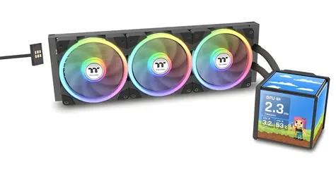 Thermaltake Minecube 360 Ultra ARGB / Vodní chlazení AIO / 360 mm / černé