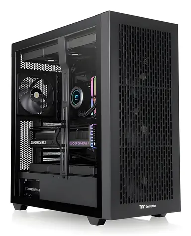 Thermaltake AX500 černá / E-ATX / 2x USB-A 3.2 / 1x USB-C / 4x 140mm / bez zdroje / průhledná bočnice