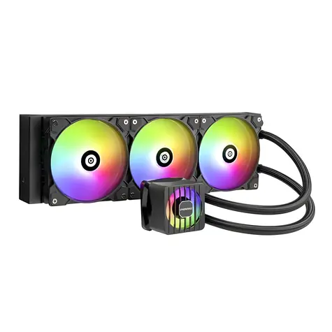 Enermax LIQMAXFLO 360 ARGB černá / Komplet vodního chlazení / 360 mm / 3x 120 mm / 500-1800 RPM / 23 dB