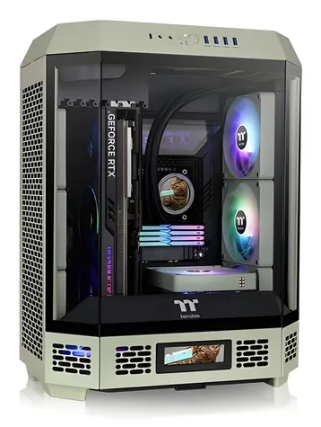 Thermaltake The Tower 600 světle zelená / ATX / 4x USB-A 3.2 / 1x USB-C 3.2 / 2x 140mm / bez zdroje / průhledná bočnice