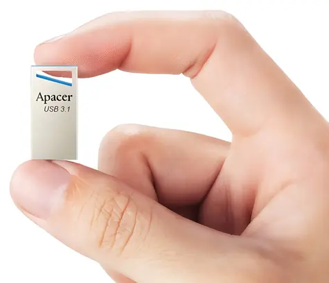 Apacer AH155 128GB stříbrná / USB flash disk / USB 3.0 (3.1 Gen 1) / s poutkem