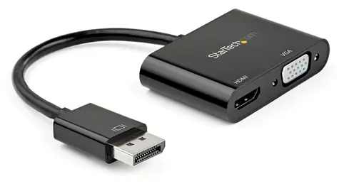 StarTech DisplayPort na HDMI + VGA černá / Adaptér / 4K / 60Hz