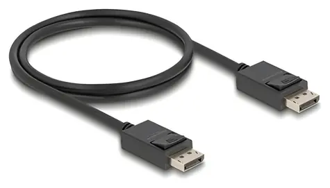 Delock DisplayPort 2.1 81174 černá / Kabel / DisplayPort – DisplayPort / 16K/60 Hz / 80 Gbps / 1 m