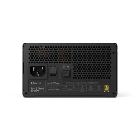 Fractal Design ION Gold 3 850W / Zdroj / ATX 3.1 / 80 PLUS Gold / modulární kabely / aktivní PFC