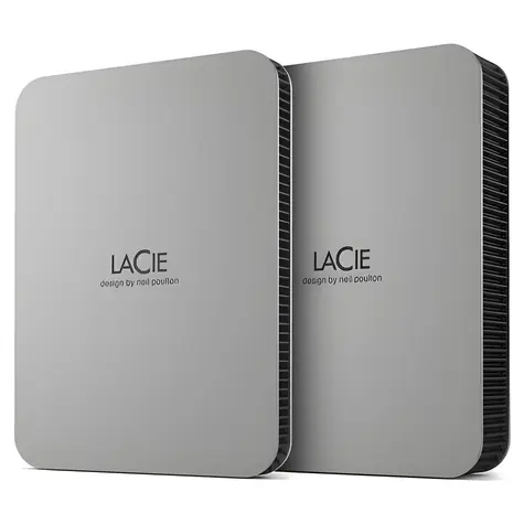 LaCie Mobile Drive Moon Silver / Přenosný disk / 4TB / USB 3.1 / USB-C / Rescue Data Recovery