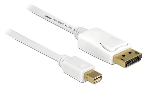Delock Kabel Mini DisplayPort 1.2 (M) - DisplayPort (M) 7m bílá / 4K / 60 Hz