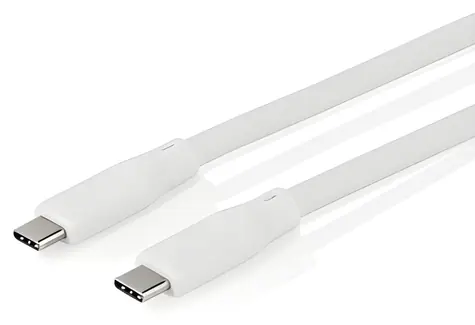 Nedis bílá / Kabel USB-C / USB-C - USB-C / 240 W / 20 Gbps / 1 m