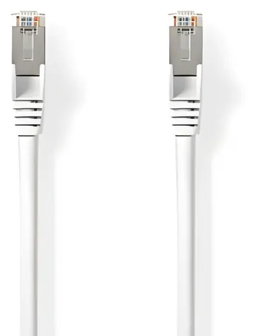 Nedis Cat 8.1 bílá / Síťový kabel RJ45 / S/FTP / 20 m / 2000 MHz / LSZH