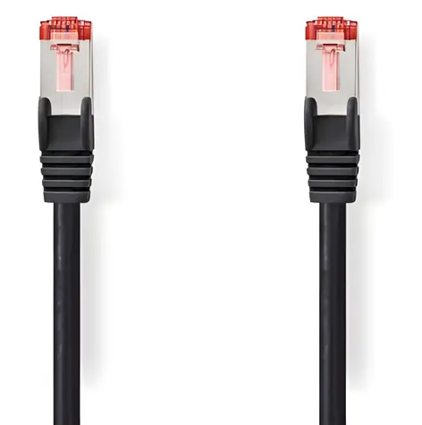 Nedis CAT6 černá / Síťový kabel / S/FTP / RJ45 / 30 m / LSZH