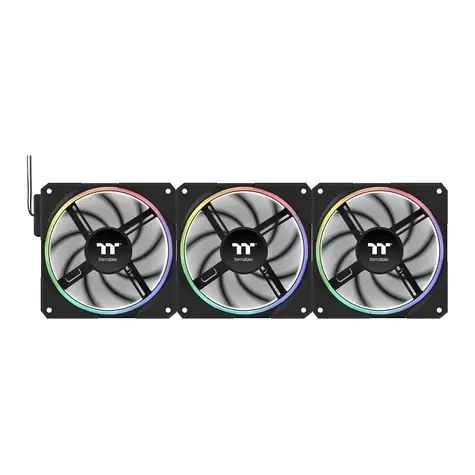 Thermaltake TS 120 EX RGB černá / Ventilátor / 120 mm / FDB / 2000 RPM / 27,3 dB / 3 ks