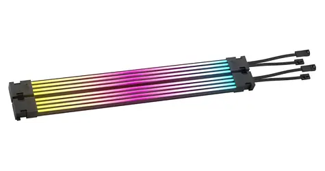 Corsair iCUE ARGB PSU Cable Strips / LED pásky na kabel zdroje / 2x 240 mm / 100 RGB LED