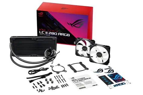 ASUS ROG STRIX LC II 280 ARGB černá / Komplet vodního chlazení CPU / 2x 140mm / ARGB
