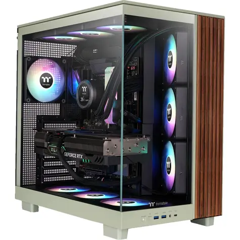 Thermaltake View 380 XL WS ARGB světle zelená / ATX / 2x USB-A 3.2 / 1x USB-C / 4x120mm / bez zdroje / průhledná bočnice