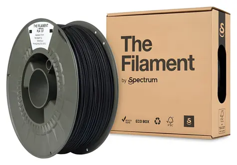 The Filament PLA CF černá / Tisková struna / 1,75 mm / 1 kg