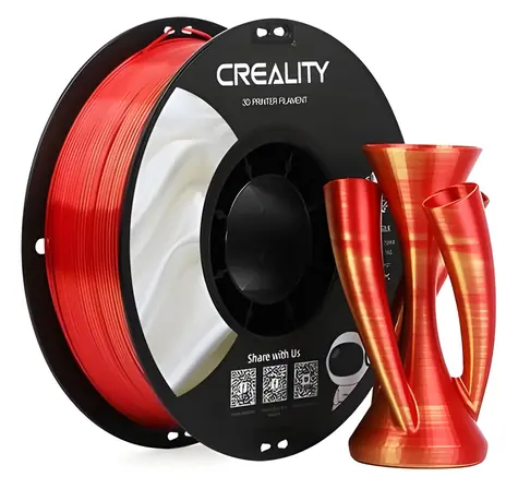 Creality CR-Silk PLA zlatočervená / Struna pro 3D tiskárnu / PLA / 1,75 mm / 1 kg