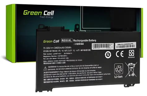 Green Cell RE03XL / Baterie pro notebook / Li-Polymer / 11,55 V / HP ProBook 430 440 445 450 455 G6 G7