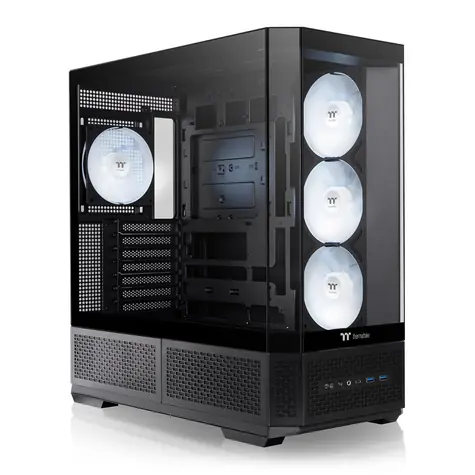 Thermaltake View 370 TG ARGB černá / ATX / 2x USB-A 3.2 / 1x USB-C 3.2 / 4x 120mm ARGB / bez zdroje / průhledná bočnice