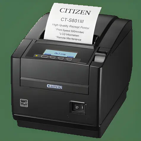 Citizen CT-S801III černá / Pokladní termotiskárna / 80 mm / 203 dpi / 500 mm/s / USB / řezačka
