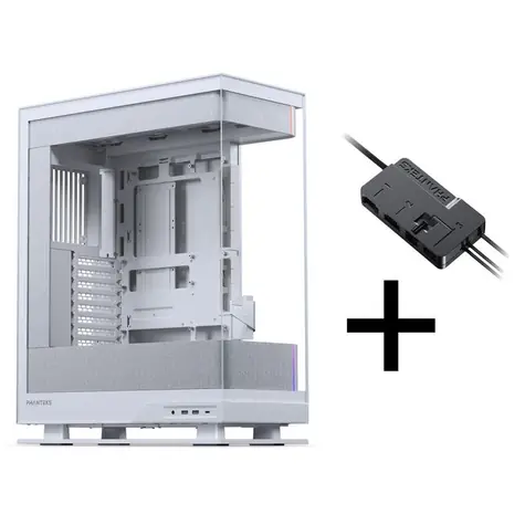 Phanteks Evolv X2 Matrix bílá / Skříň / E-ATX / Midi-Tower / Tempered Glass / Nxlinq V2 HUB