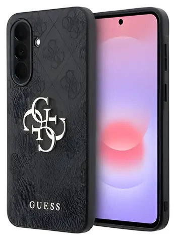 Guess PU 4G Metal Logo šedá / Zadní kryt / pro Samsung Galaxy A37