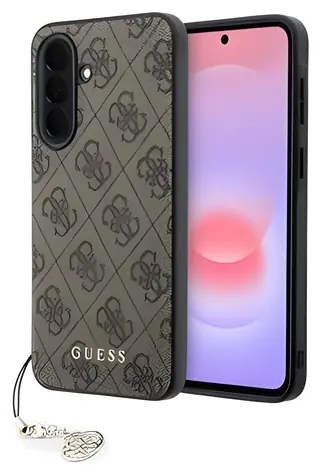 Guess 4G Charm hnědá / Zadní kryt / Samsung Galaxy A37