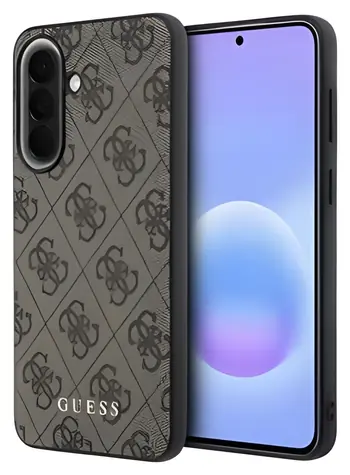 Guess PU 4G Metal Logo pro Samsung Galaxy A57 hnědá / Zadní kryt / PU koženka / 4G monogram / kovové logo