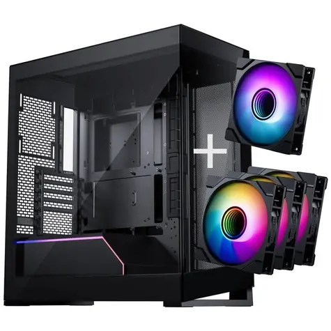 PHANTEKS NV5 MK2 černá / Skříň / E-ATX / průhledná bočnice / bez zdroje