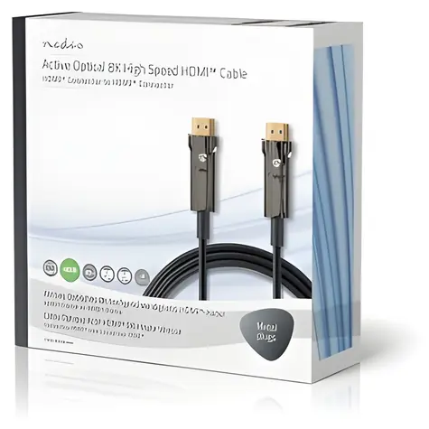 Nedis Ultra High Speed HDMI AOC 20 m černá / Kabel HDMI / 8K 60 Hz / 48 Gbps / Ethernet